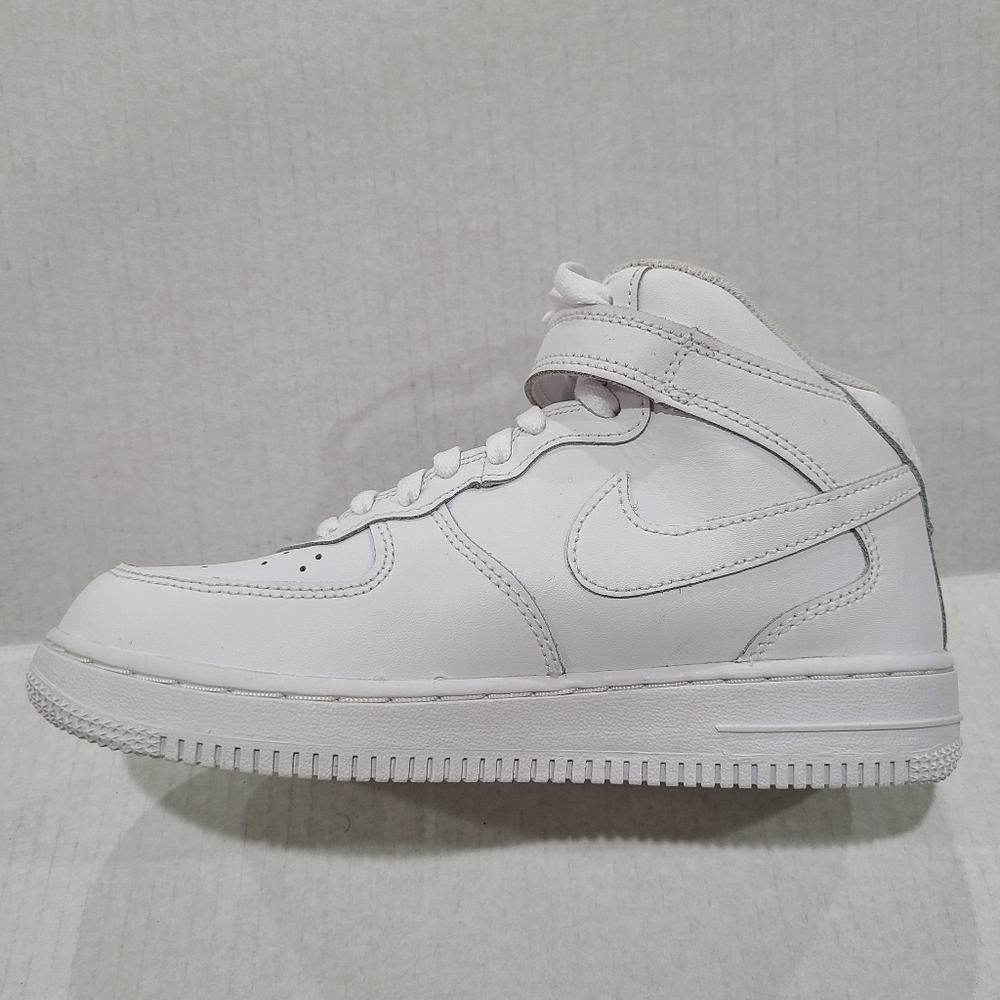 Nike Air Force 1 Mid PS Sneaker Triple White 3Y - Picture 2 of 7